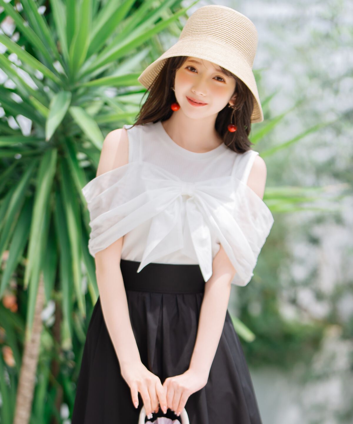 WILLSELECTION「リボンレイヤードカットトップス」|Tシャツ・カットソー|