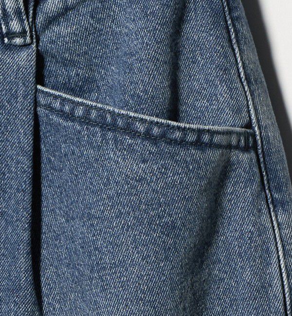 BEAUTY&YOUTH UNITED ARROWS「【WEB限定】タックワイド デニムパンツ」|デニム|