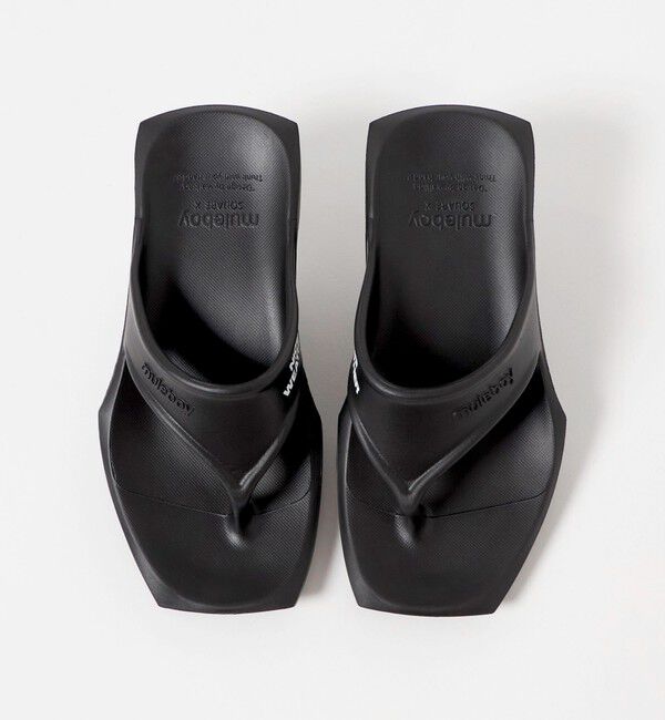NICE WEATHER「【別注】＜muleboy＞SQUARE X FLIP FLOP サンダル」|サンダル|BLACK
