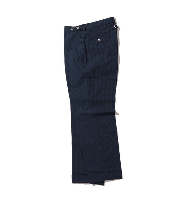 BEAMS PLUS「IVY Trousers Ankle Cut Seersucker」|チノ|NAVY