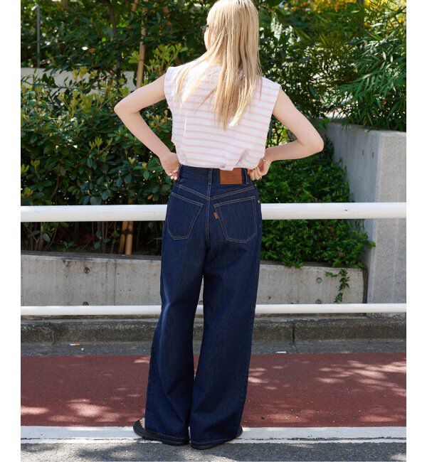 OUTDOOR PRODUCTS Usual Things「追加3 ULTライトデニムハイライズルーズ5PKT」|デニム|