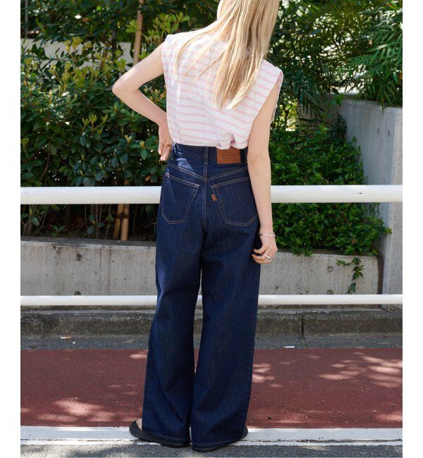 OUTDOOR PRODUCTS Usual Things「追加3 ULTライトデニムハイライズルーズ5PKT」|デニム|
