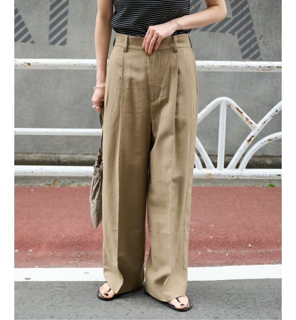 OUTDOOR PRODUCTS Usual Things「レーヨンドライタッチバックゴムスラックス セットアップ対応」|スラックス|