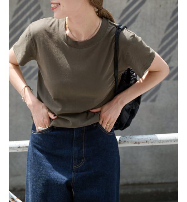 OUTDOOR PRODUCTS Usual Things「新色追加 ハイツイストコットンコンパクトTEE」|Tシャツ・カットソー|ブラウン A