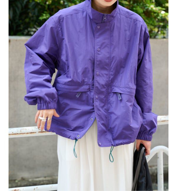 OUTDOOR PRODUCTS Usual Things「≪予約≫カラーブロックライトブルゾン」|ブルゾン・スタジャン|パープル