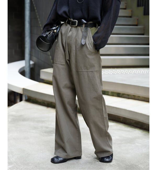 OUTDOOR PRODUCTS Usual Things「≪予約≫ULTハイライズルーズBKSベイカー」|スラックス|