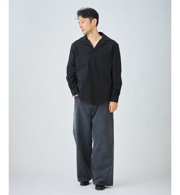 EDIFICE「Chambray Gauze プルオーバー シャツ」|シャツ・ブラウス|