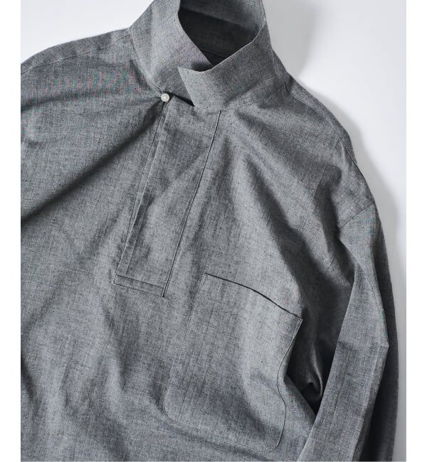 EDIFICE「Chambray Gauze プルオーバー シャツ」|シャツ・ブラウス|