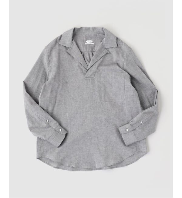 EDIFICE「Chambray Gauze プルオーバー シャツ」|シャツ・ブラウス|