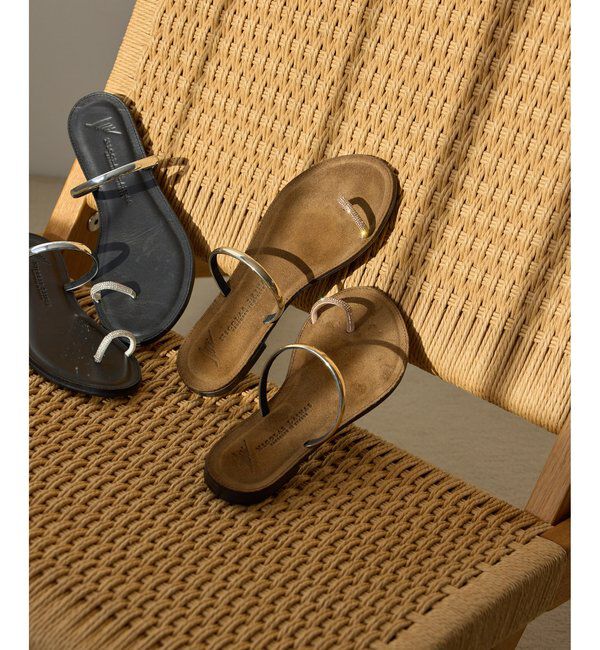  「【NICOLAS LAINAS】別注トングフラットサンダル」|その他|ブラウン