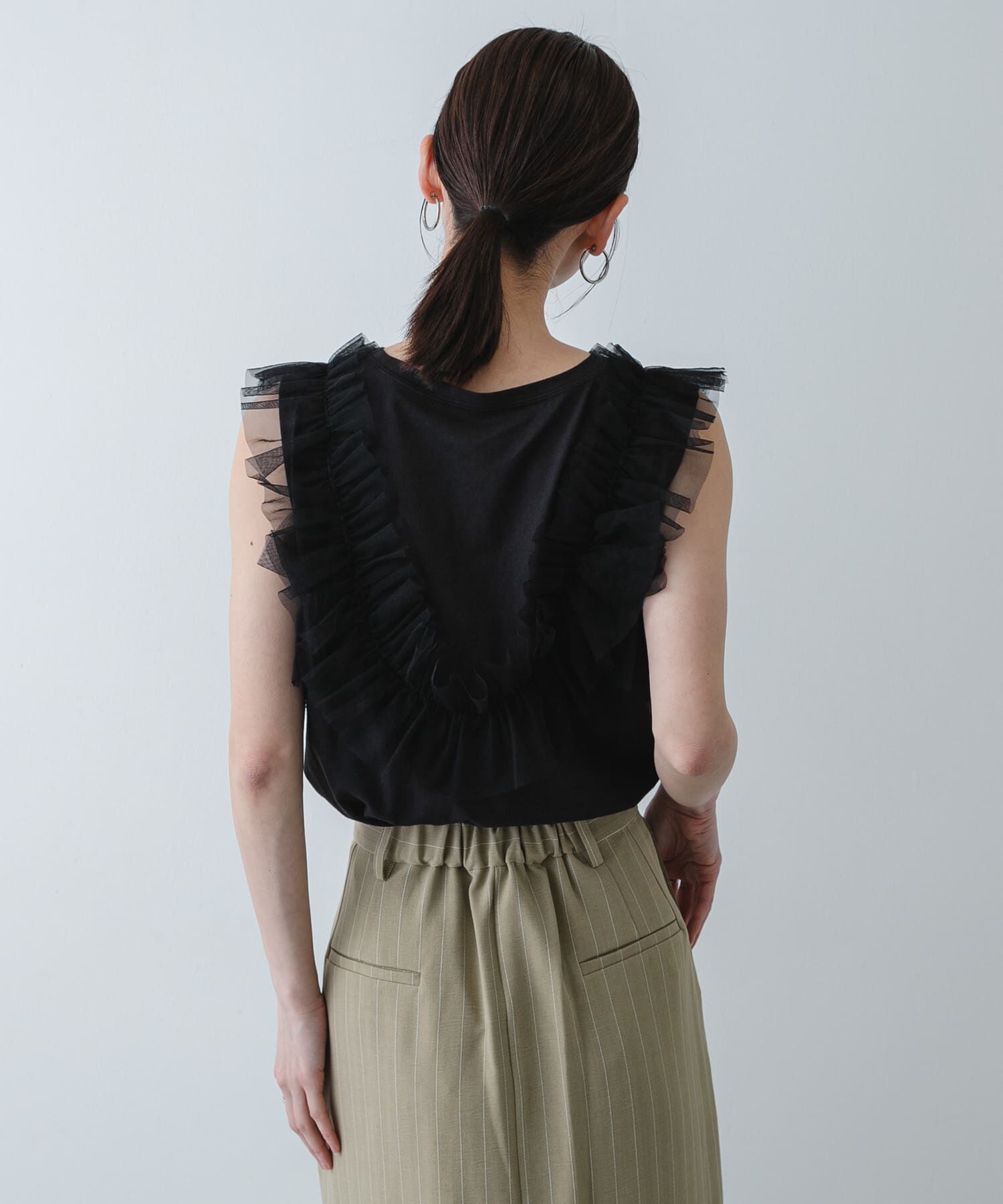 SENSE OF PLACE by URBAN RESEARCH「フリルデザインカットトップ」|Tシャツ・カットソー|