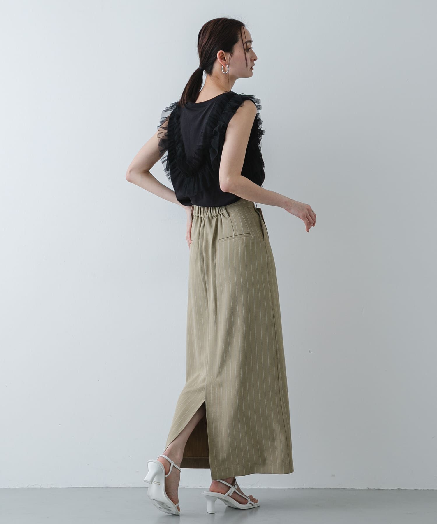 SENSE OF PLACE by URBAN RESEARCH「フリルデザインカットトップ」|Tシャツ・カットソー|