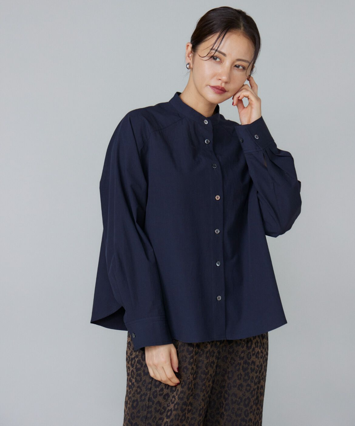 Le Souk「バンドカラーシャツ」|シャツ・ブラウス|