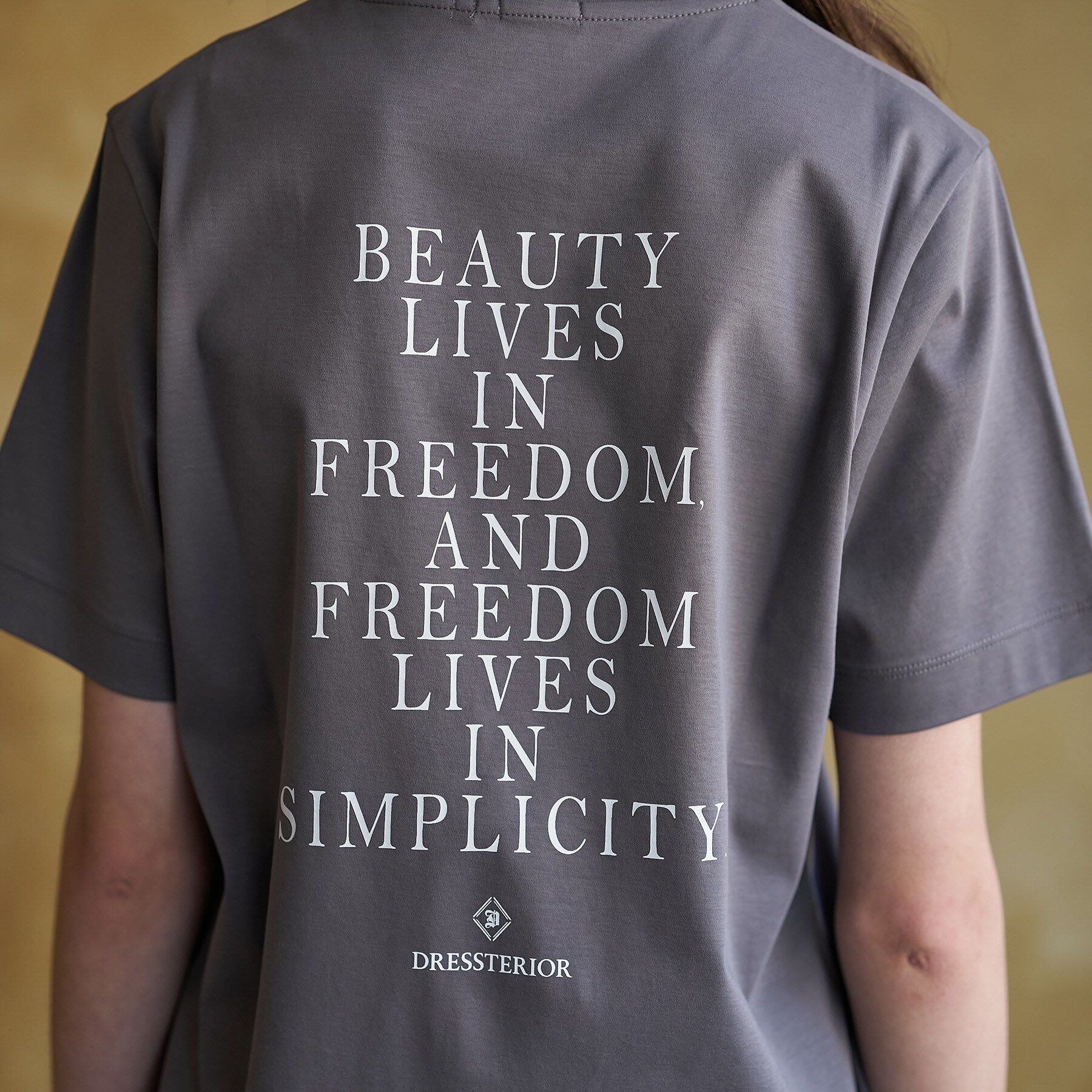 DRESSTERIOR「【接触冷感／抗菌防臭／消臭】アイスクリアコットン PARIS Tシャツ」|Tシャツ・カットソー|