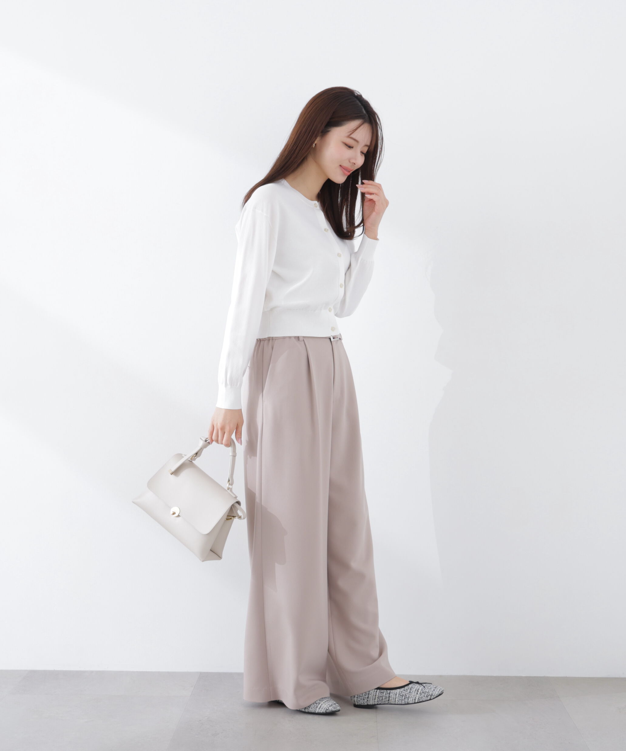 PROPORTION BODY DRESSING「＜ウォッシャブル/UV＞ベーシックカーディガン　26SS」|カーディガン|