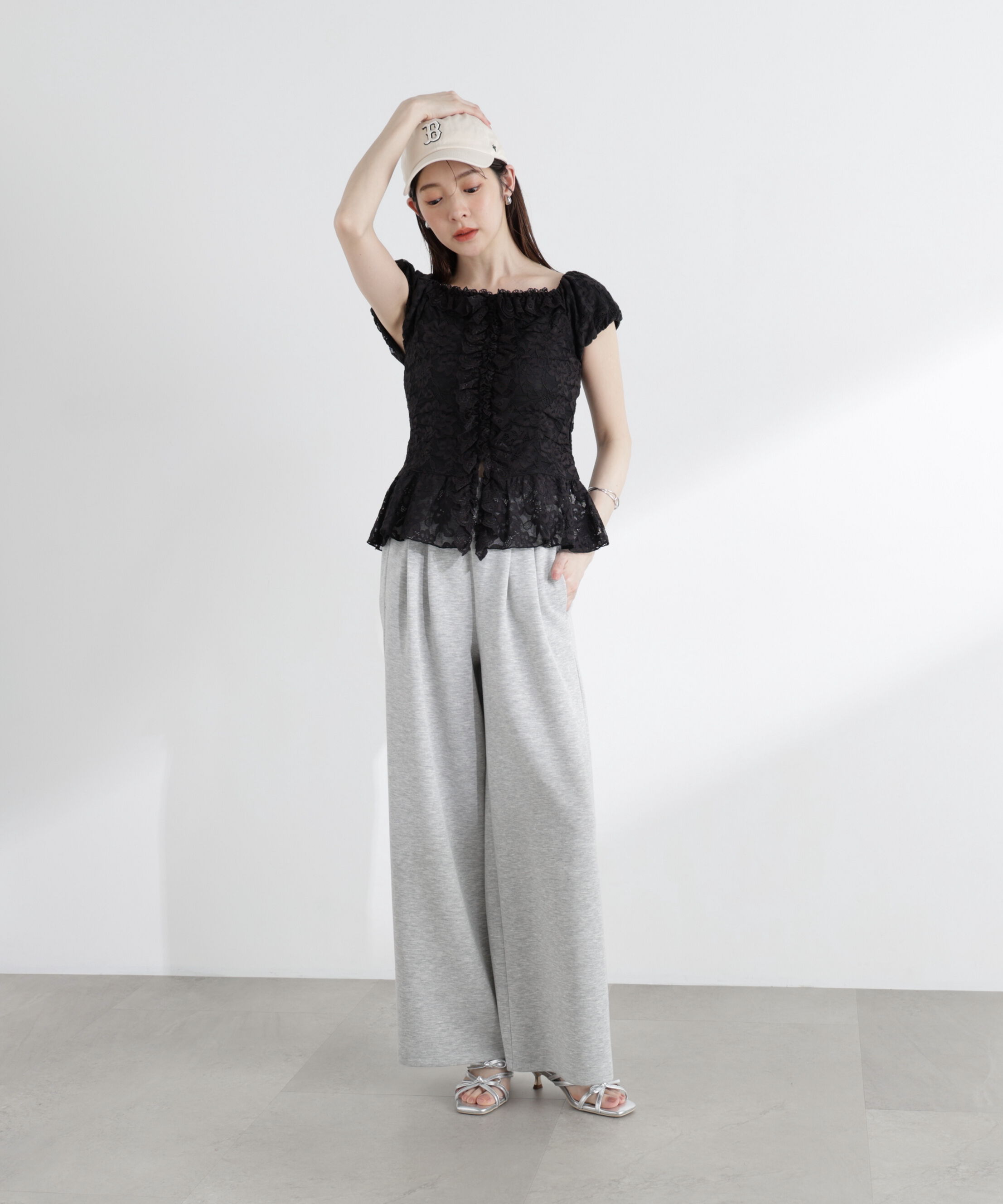 PROPORTION BODY DRESSING「〈a/mie〉レースフリルカットソー」|Tシャツ・カットソー|