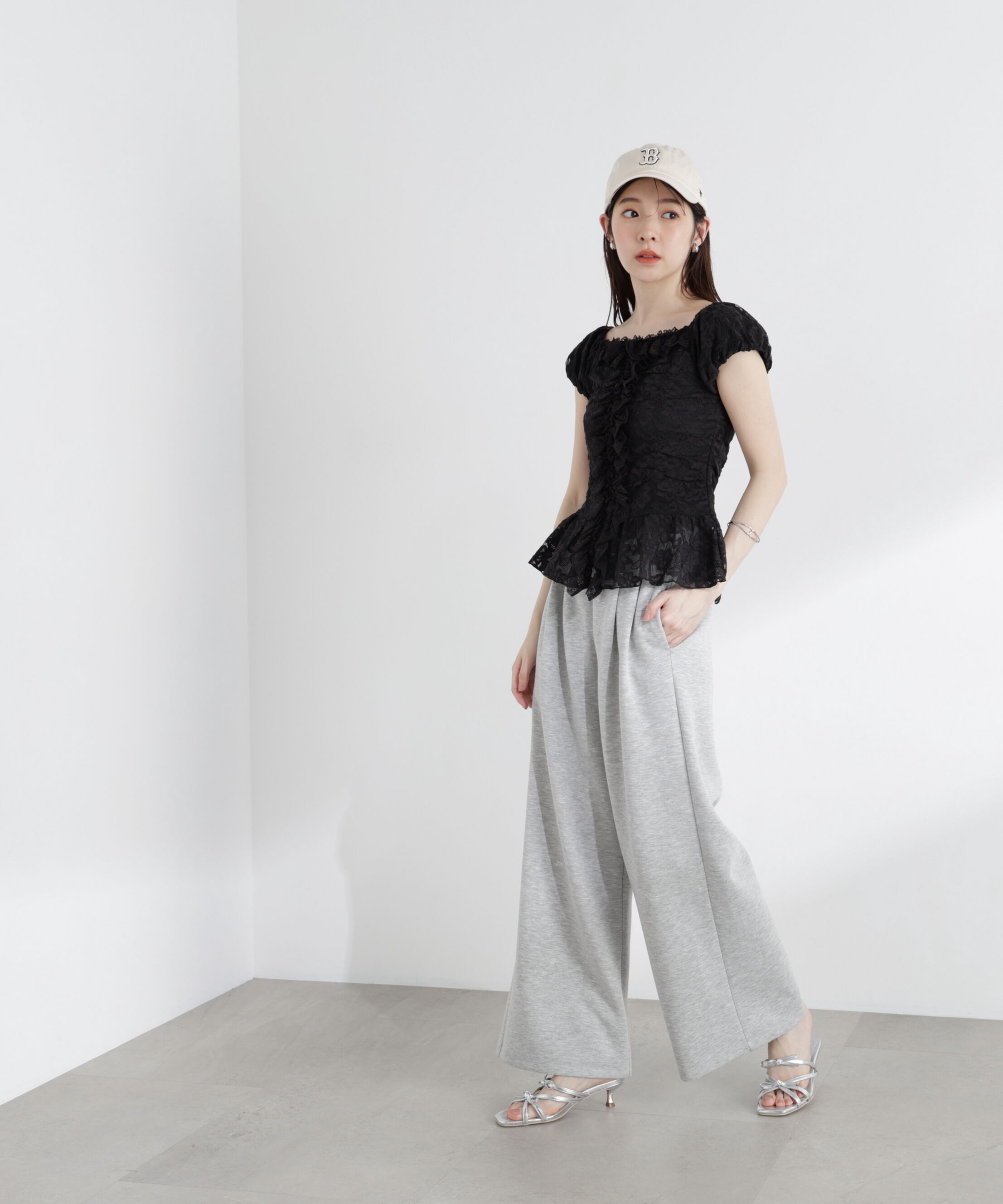 PROPORTION BODY DRESSING「〈a/mie〉レースフリルカットソー」|Tシャツ・カットソー|