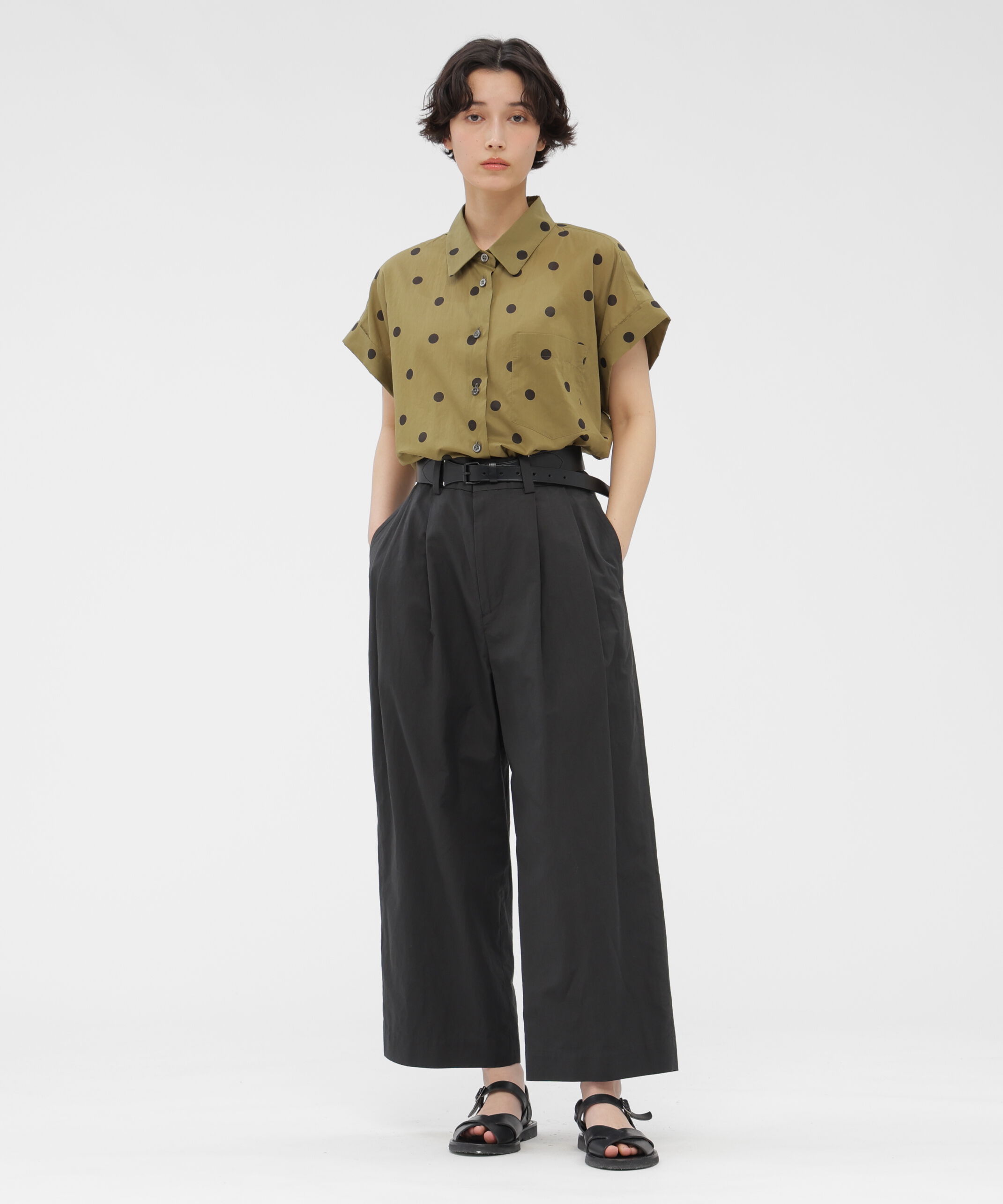  「COTTON LINEN TROUSERS」|その他|CHARCOAL3