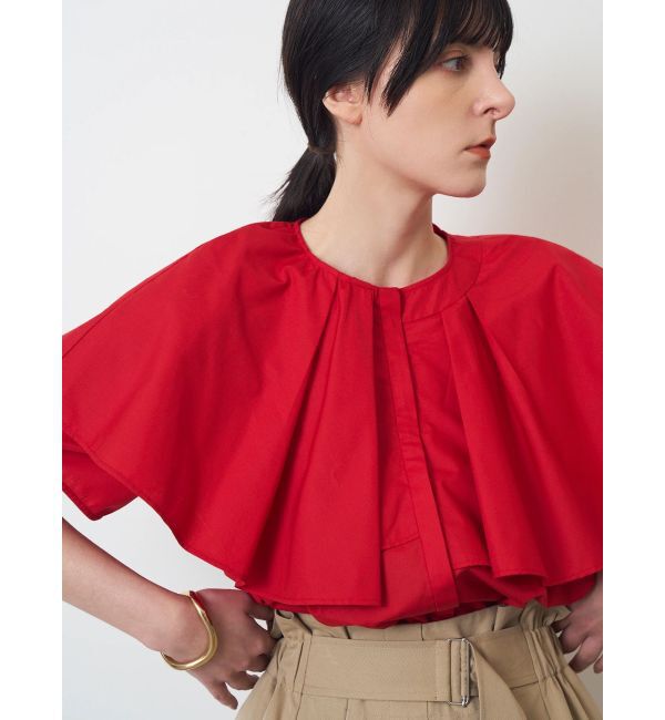 ELENDEEK「ASYME FRILL TUNIC BL」|シャツ・ブラウス|