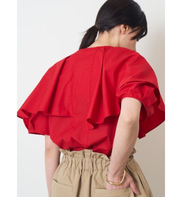 ELENDEEK「ASYME FRILL TUNIC BL」|シャツ・ブラウス|