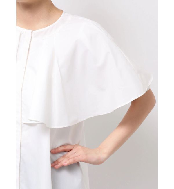 ELENDEEK「ASYME FRILL TUNIC BL」|シャツ・ブラウス|