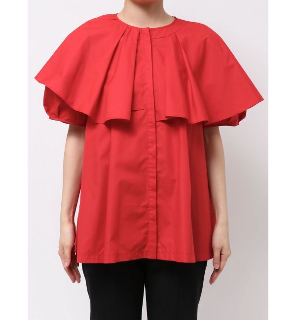ELENDEEK「ASYME FRILL TUNIC BL」|シャツ・ブラウス|