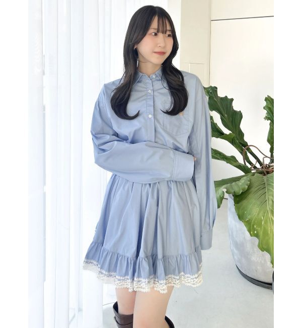 dazzlin「イレヘムシャツミニスカート」|スカート|