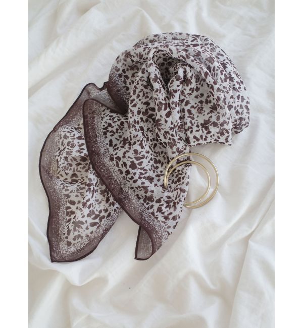 LAGUNAMOON「バリエーション柄スカーフ」|バンダナ・スカーフ|ブラウン