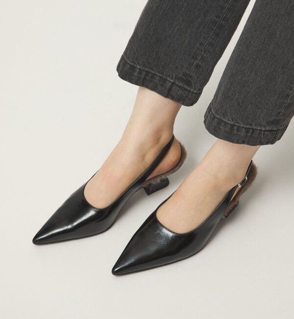 ODETTE E ODILE「＜SY＞シェイプヒール バックベルト パンプス50&uarr;」|パンプス|