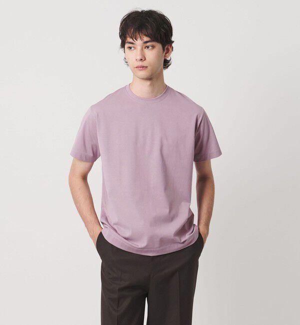 UNITED ARROWS「ALBINI アルビニ シルケット テンジク Tシャツ　抗菌防臭」|Tシャツ・カットソー|LILAC