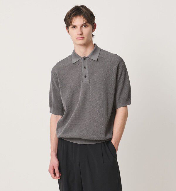 UNITED ARROWS「シャーリーカーン バーズアイ ニットポロシャツ」|ポロシャツ|