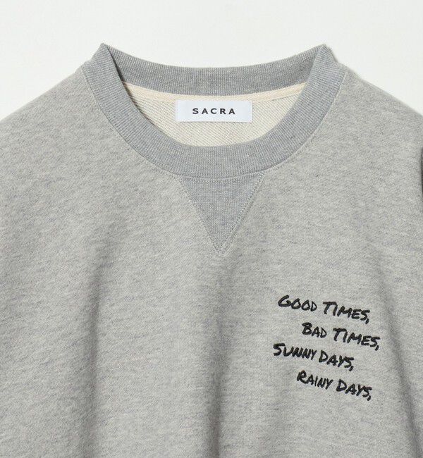 UNITED ARROWS「＜SACRA＞エンブロイダリー スウェット」|スウェット・ジャージ|