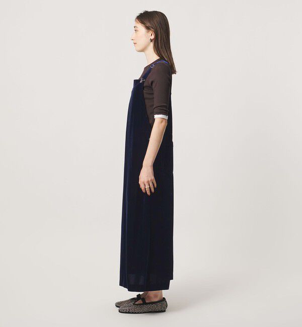 UNITED ARROWS「ベルベット サロペット スカート」|ジャンパースカート|