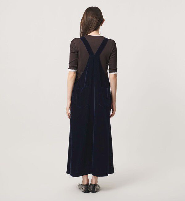 UNITED ARROWS「ベルベット サロペット スカート」|ジャンパースカート|
