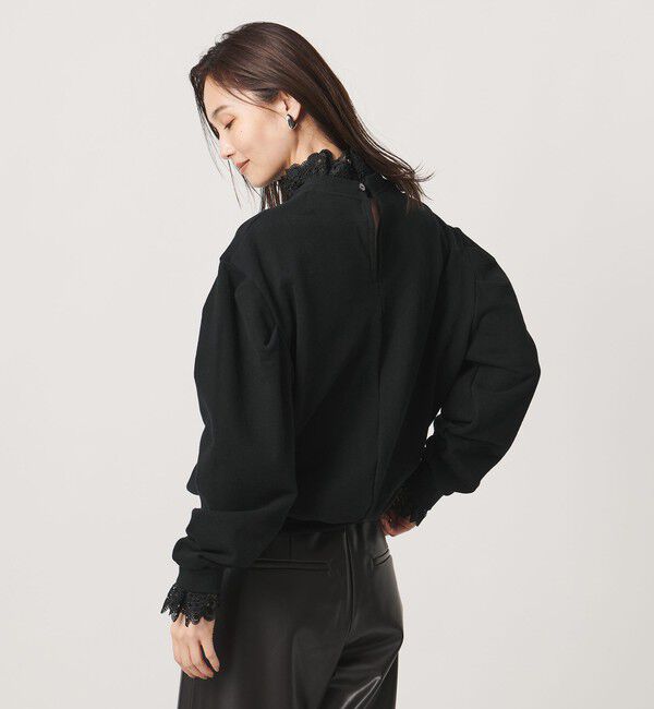 UNITED ARROWS「【別注】＜dahl&rsquo;ia＞レース ドッキング スウェット ‐united LOVE project 2026」|スウェット・ジャージ|