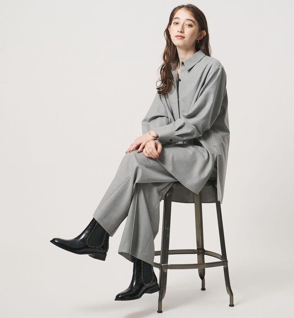 UNITED ARROWS「スタッズ サイドゴア ショートブーツ」|ショートブーツ|