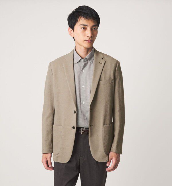 UNITED ARROWS green label relaxing「A+ air Pメッシュ L/STD 2P ジャケット -ウォッシャブル・ストレッチ・通気性-」|テーラードジャケット|