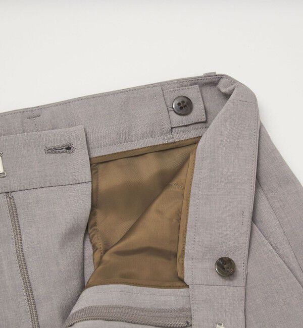 UNITED ARROWS green label relaxing「［size SHORT/TALLあり］トリアセ ワイドストレート パンツ」|スラックス|