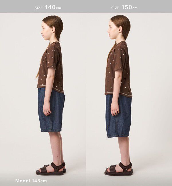 UNITED ARROWS green label relaxing「デニム バルーン ハーフ パンツ / キッズ 100cm-160cm」|その他|