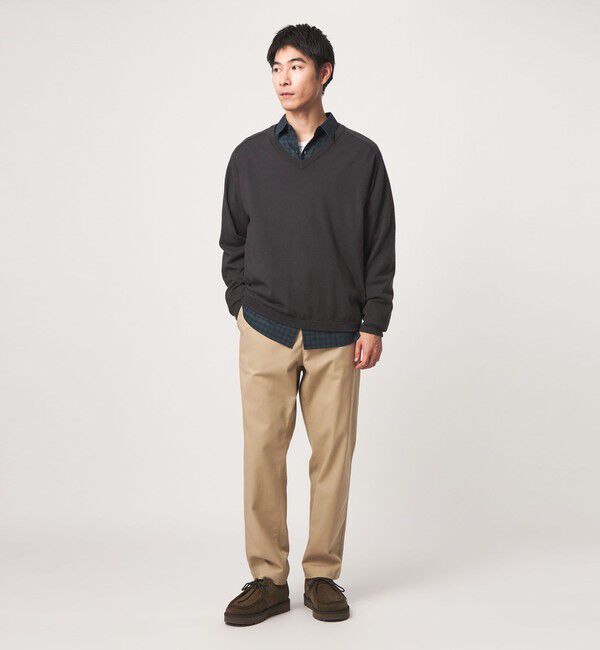 UNITED ARROWS green label relaxing「ウール サドル Vネック ニット」|ニット・セーター|