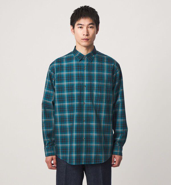 UNITED ARROWS green label relaxing「トーマスメイソン ビエラ チェック  ジャストルーズ レギュラーカラー 長袖 シャツ」|シャツ・ブラウス|