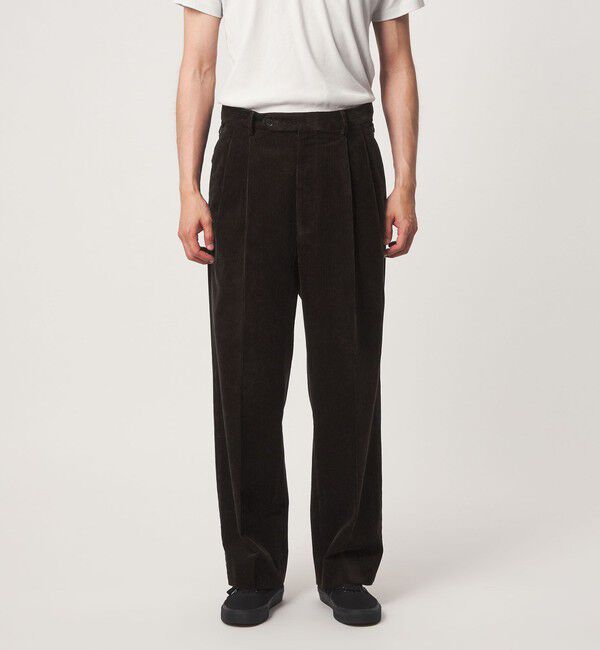 UNITED ARROWS green label relaxing「FINE BASIC スビン コーデュロイ スラックス W4」|チノ|