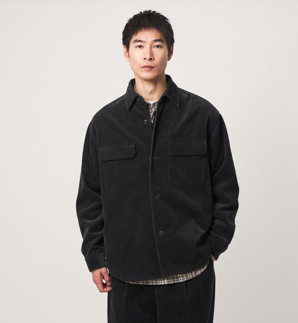 UNITED ARROWS green label relaxing「FINE BASIC スビン コーデュロイ CPO 長袖 シャツ」|シャツ・ブラウス|