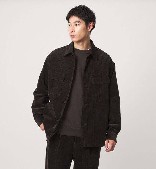 UNITED ARROWS green label relaxing「FINE BASIC スビン コーデュロイ CPO 長袖 シャツ」|シャツ・ブラウス|
