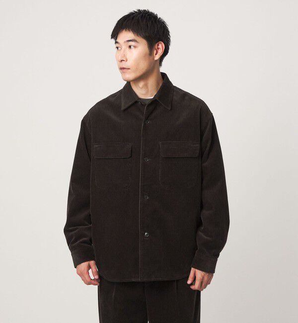 UNITED ARROWS green label relaxing「FINE BASIC スビン コーデュロイ CPO 長袖 シャツ」|シャツ・ブラウス|