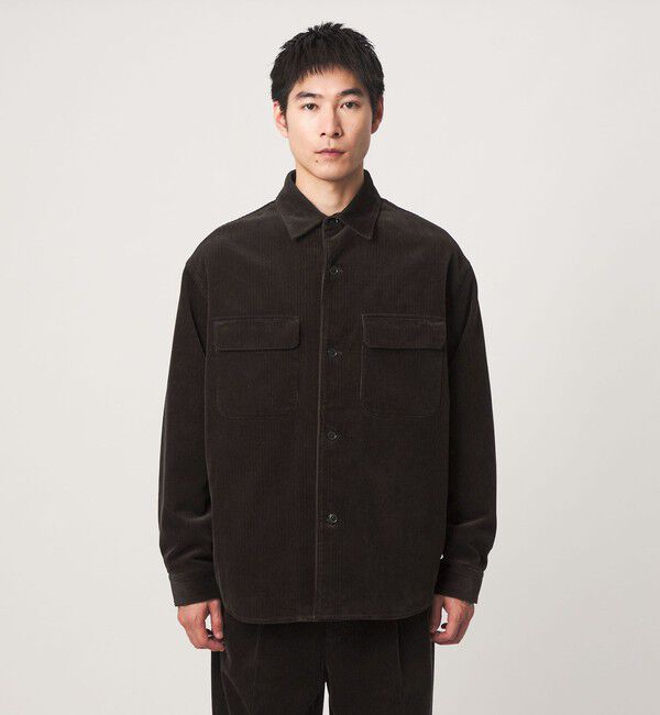 UNITED ARROWS green label relaxing「FINE BASIC スビン コーデュロイ CPO 長袖 シャツ」|シャツ・ブラウス|