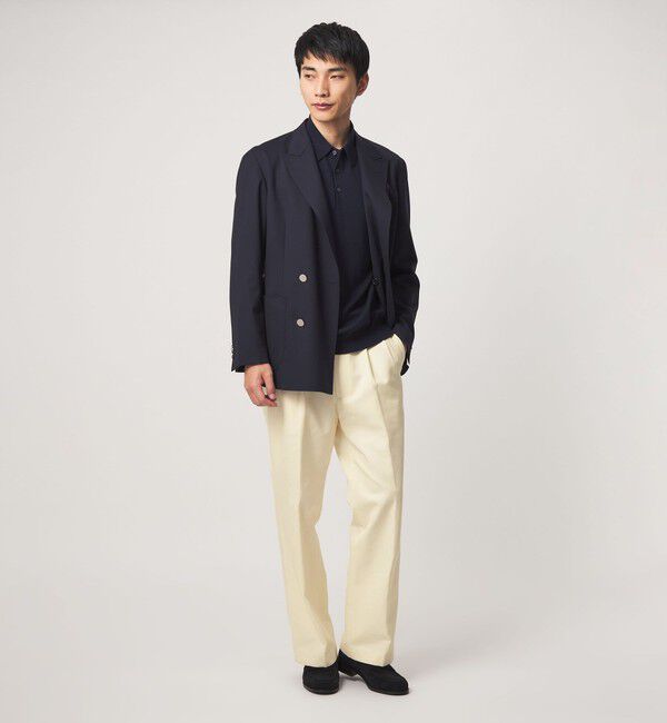UNITED ARROWS green label relaxing「コットンレーヨン チノ タンブラー 2プリーツ スラックス ドレスチノ チノパンツ」|チノ|