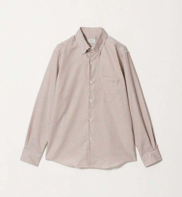 UNITED ARROWS green label relaxing「エブリット コットンオックス ギンガムチェック スナップ ボタンダウン シャツ -イージーアイロン-」|シャツ・ブラウス|