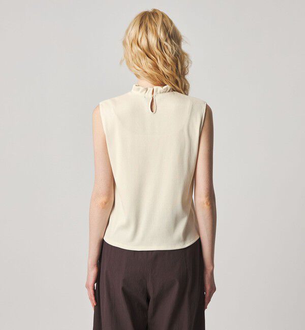 STEVEN ALAN「＜Steven Alan＞フリル ノースリーブ Tシャツ」|Tシャツ・カットソー|