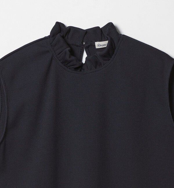 STEVEN ALAN「＜Steven Alan＞フリル ノースリーブ Tシャツ」|Tシャツ・カットソー|